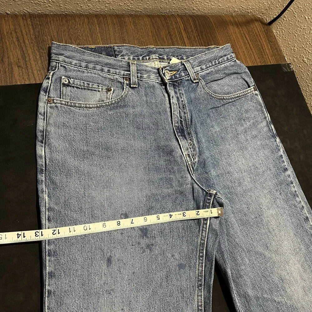 Vintage Levis USA Distressed Jeans 33x30 Levi Loose Fit Baggy Wide Leg 505 901